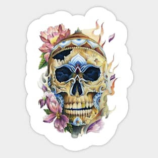 Halloween Skull Sticker